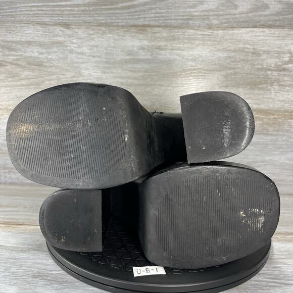 Steve Madden Women’s Cobra Y2K Platform Heeled Black Leather Boots Size 8 - Picture 10 of 10